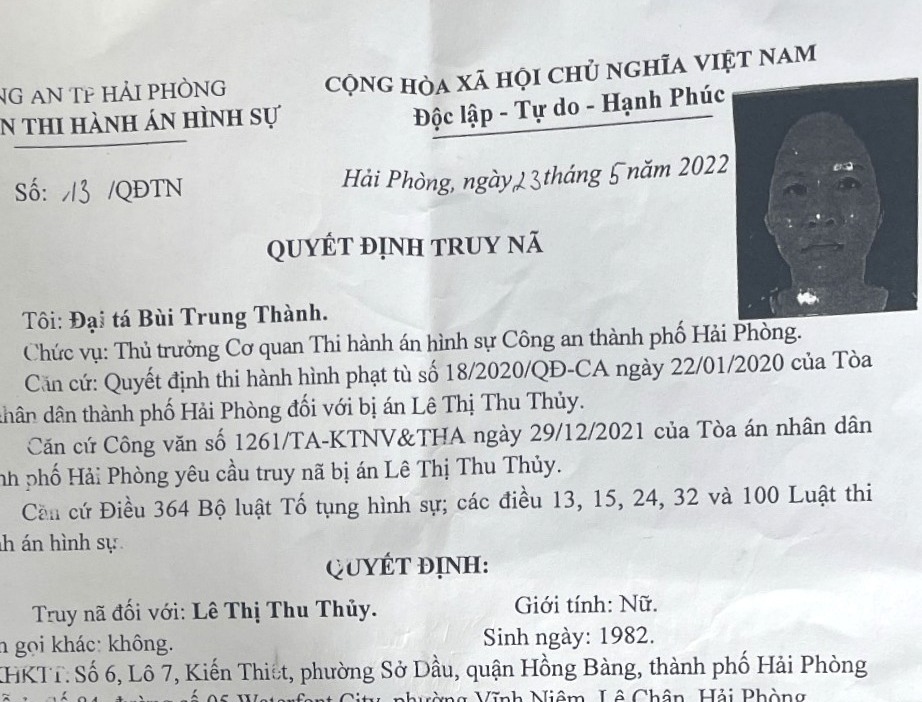 Công an phường Vĩnh Niệm (Lê Chân): Bắt giữ đối tượng truy nã